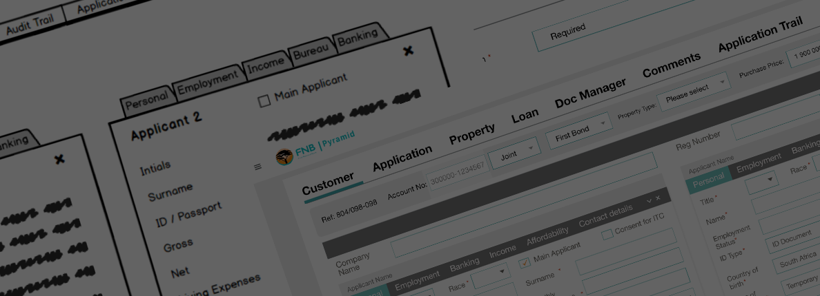 High to low fidelity prototyping